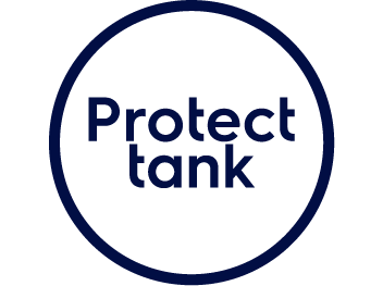 Система защиты от коррозии Protect tank: мелкодисперсное эмалевое покрытие Elastic Cobalt Defence, система безопасности и магниевый анод увеличенной массы