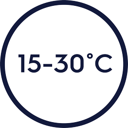 Широкий температурный диапазон от 15 до 30С